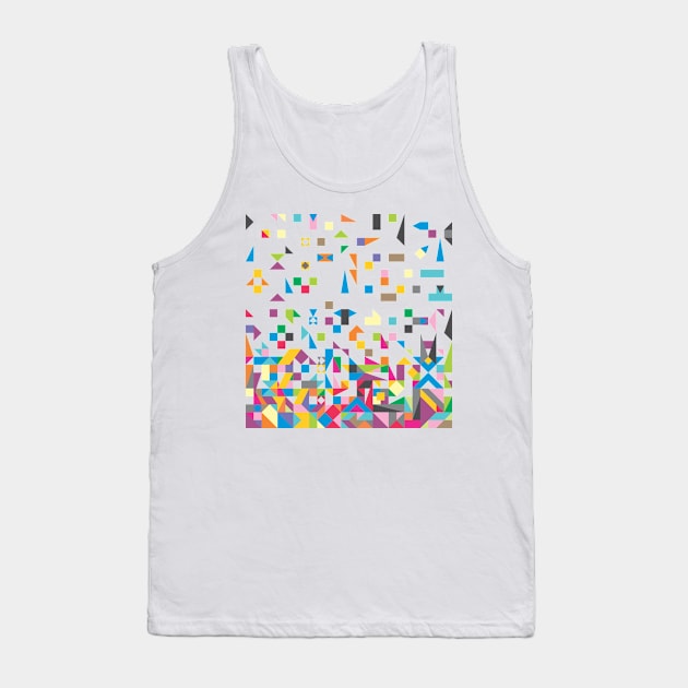 design Pattern collor Tank Top by Mbededeng